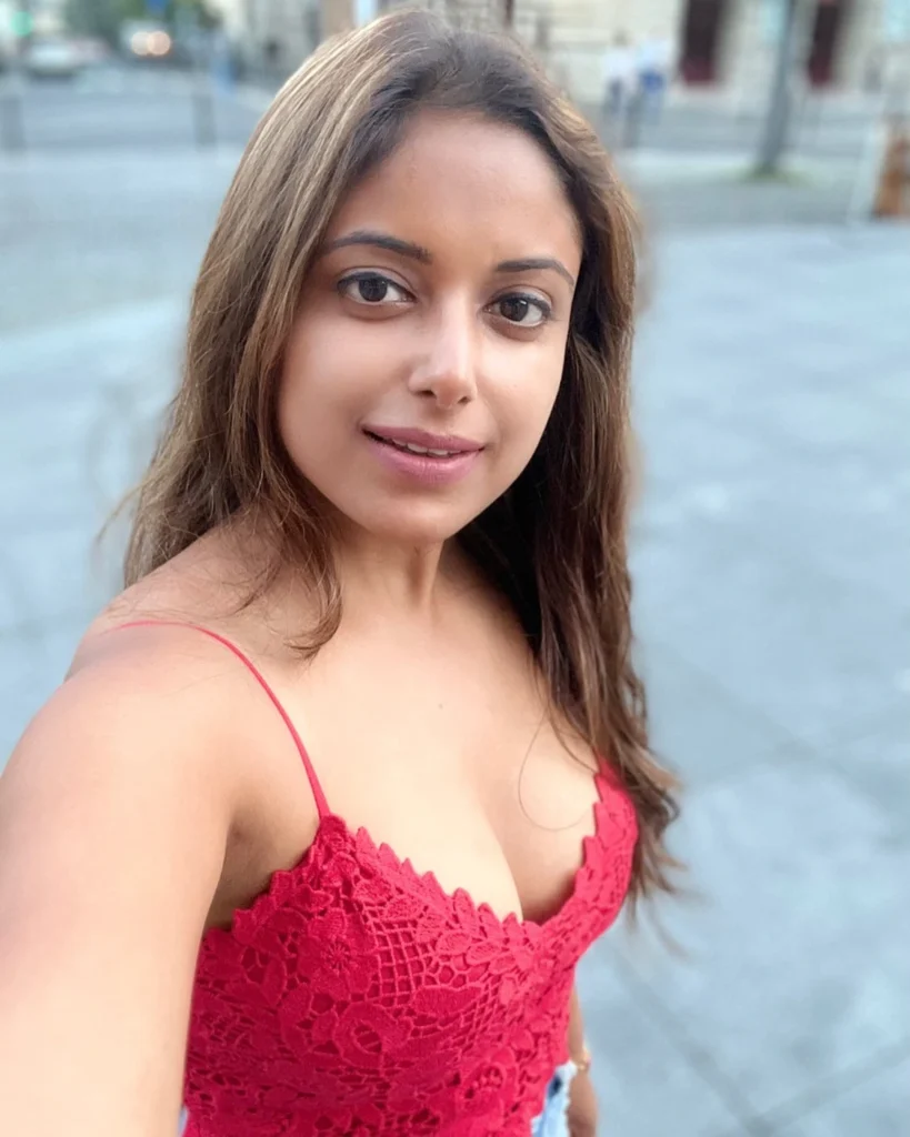 Sneha Paul Red Dress