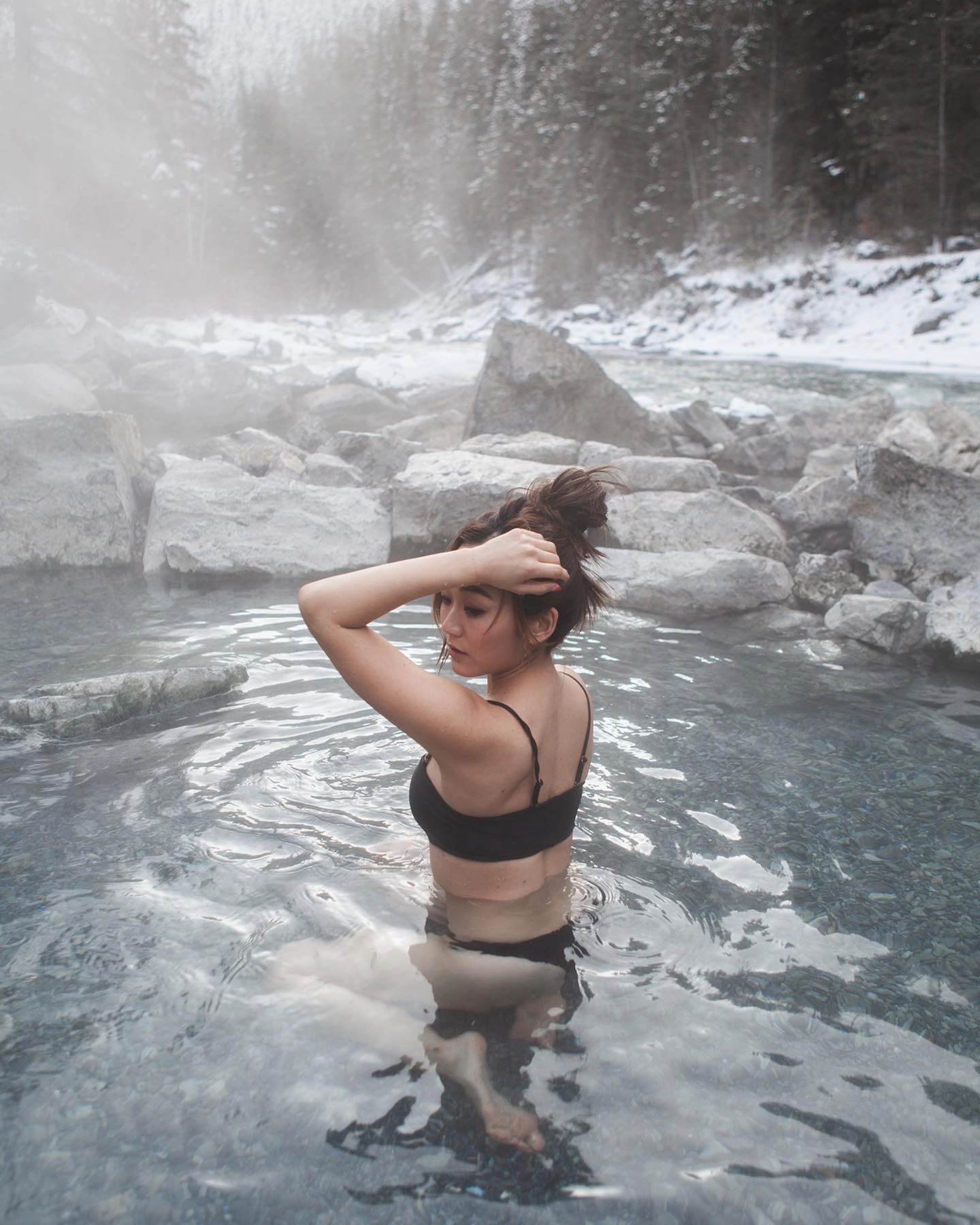 Karen Fukuhara Bikini in black color