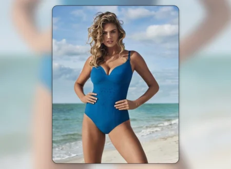 Kate Upton wins Hottest Woman in Flesh Underwear In Blue Swimsuit